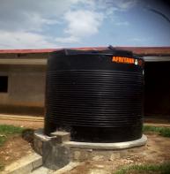 Citerne d'eau potable au Lycée technique (photo APROJUMAP)